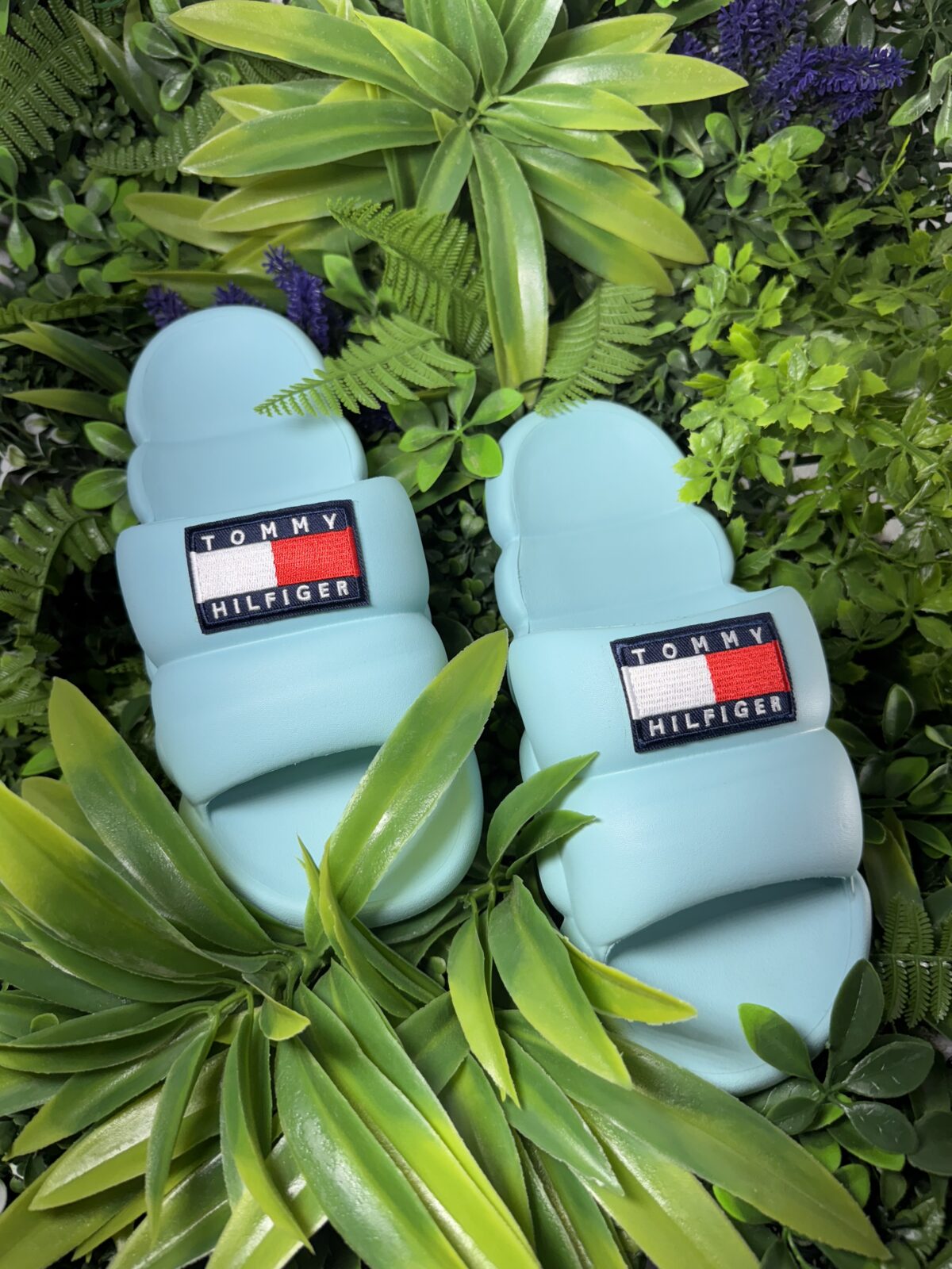 εντυπωσιακά slides από τη Tommy Hilfiger Σε Γαλάζιο χρώμα