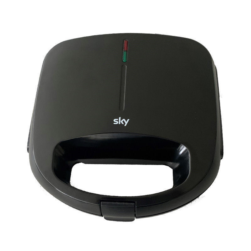 Τοστιέρα 750Watt με ανοξείδωτες αντικολλητικές πλάκες γκριλ 2 θέσεων - Black