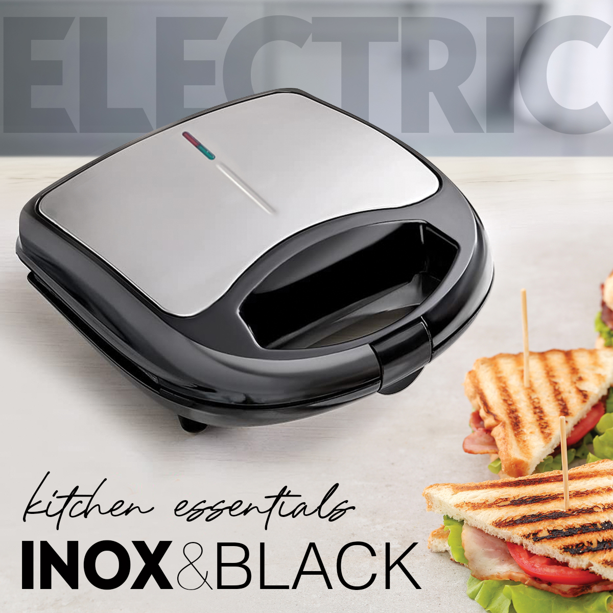 Sky AL-02 Τοστιέρα για 2 Τοστ 750W Inox