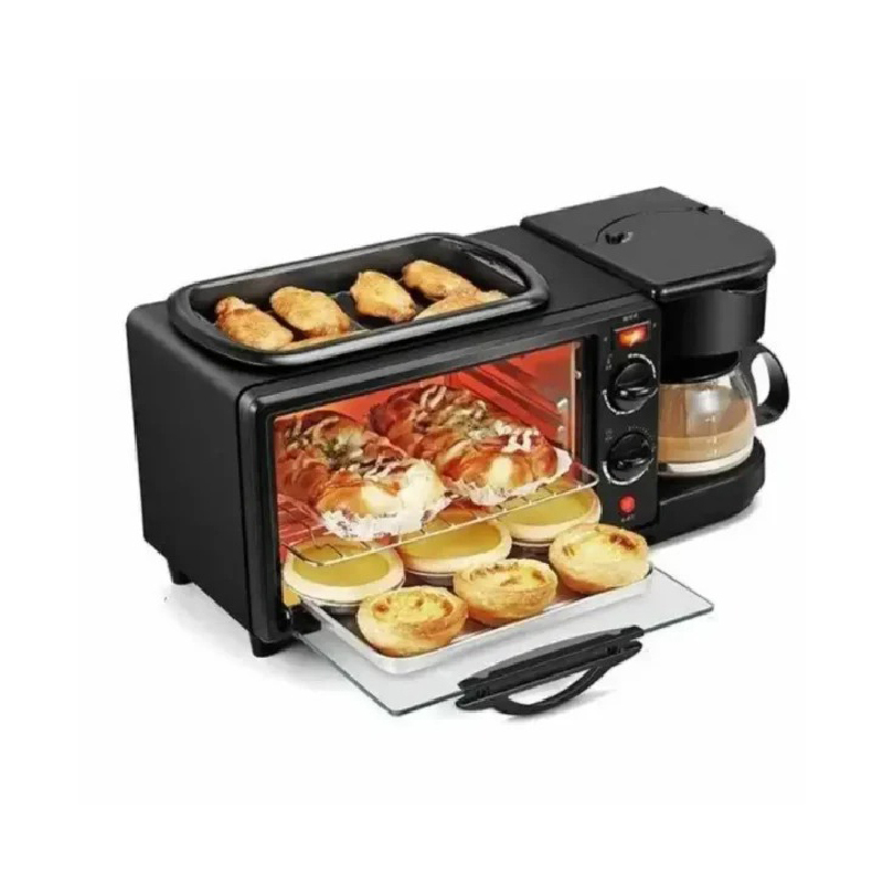 Raf 3 Ηλεκτρικός Φούρνος Καφετιέρα R.5308r 3 In 1 Breakfast Maker - Image 5