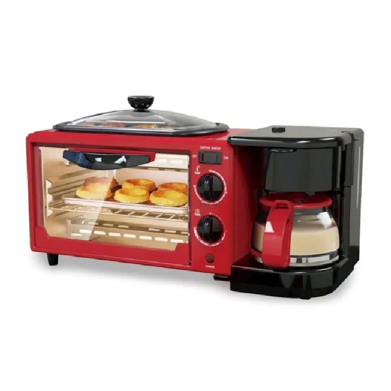Raf 3 Ηλεκτρικός Φούρνος Καφετιέρα R.5308r 3 In 1 Breakfast Maker