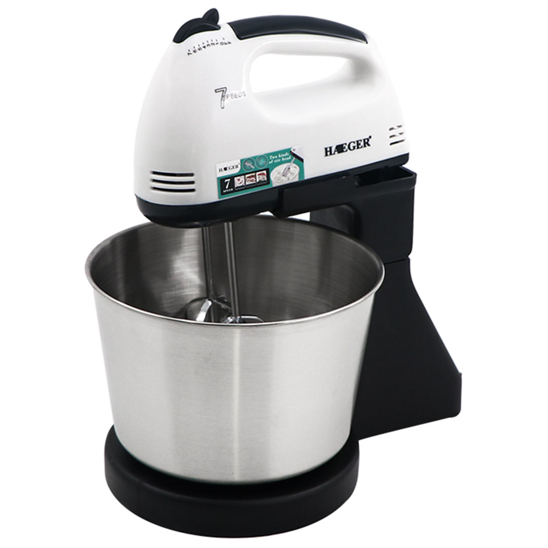 Μίξερ με inox κάδο 2Lt 260W Haeger HG-6637 μαύρο