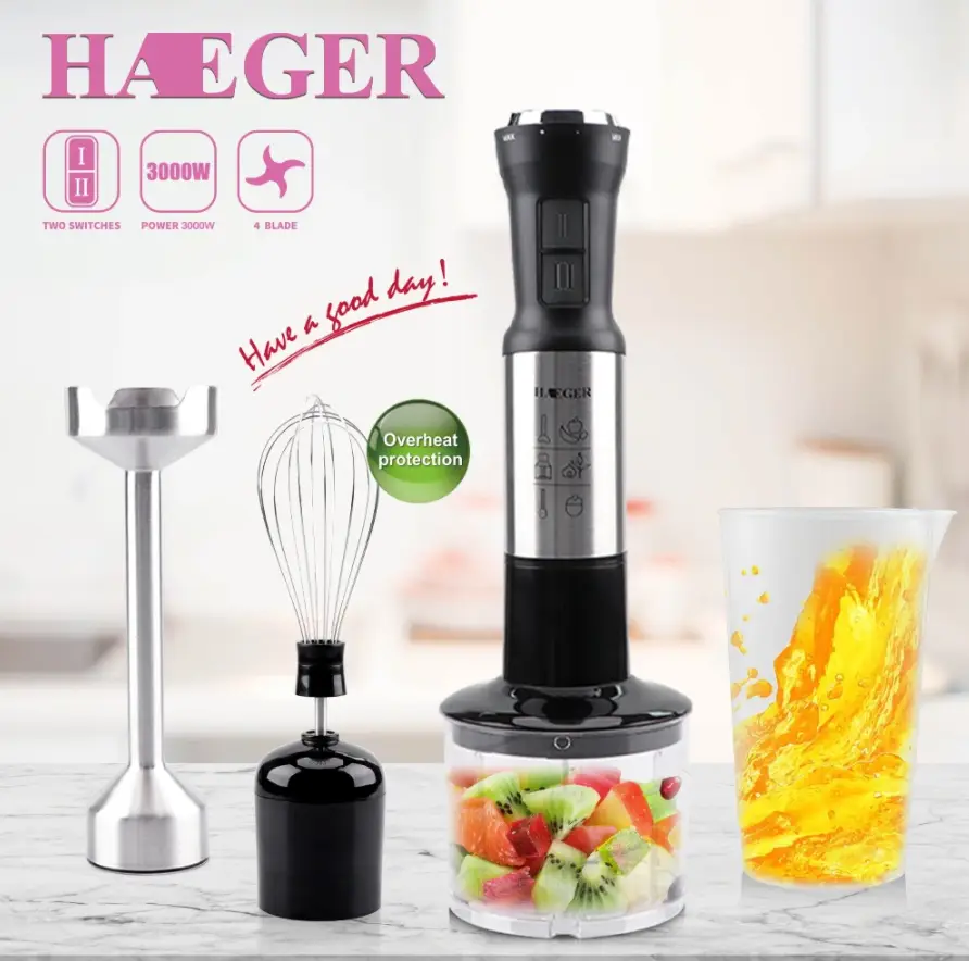Μίξερ – μπλέντερ χειρός 3000W Haeger HG-292