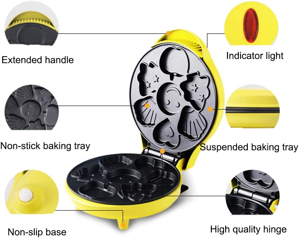 Σούπερ Μίνι Βαφλιέρα για Cartoon Βαφλάκια - Συσκευή Παρασκευής Κέικ - Mini Cake Machine - Image 2