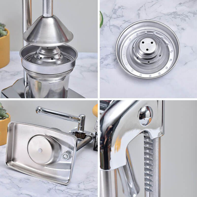 Αποχυμωτής πρέσας από ανοξείδωτο χάλυβα Εργαλεία φρούτων και λαχανικών του εμπορίου Στίφτες & Reamers οικιακής χρήσης λεμόνι πορτοκάλι ρόδι - Image 9