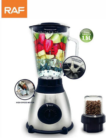 Raf R.295 Μπλέντερ με Γυάλινη Κανάτα 1.5lt 1000W Inox - Image 4
